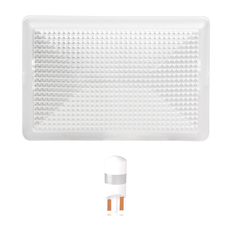 HERCOO LED Clear Dome Light Interior Reading Light Lens White Blubs Housing for E9SZ-13783-A Compatible with Ford Ranger 2004-2011, F250 F350 F450 F550 Super Duty 1999-2004 Aftermarket Replacement - Image 1